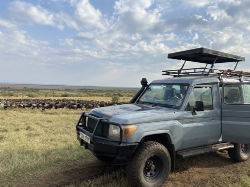 Landcruiser during self drive in Masai Mara