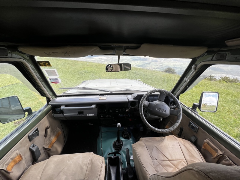 Interior of the Land Cruiser Troopy 